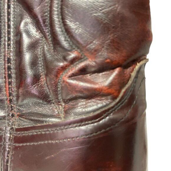 Dingo Western Cowboy Boots 5959 Leather USA Men’s US 12 D Burgundy Red main image 6